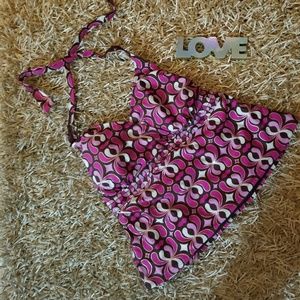 FADED GLORY HALTER SWIM TOP